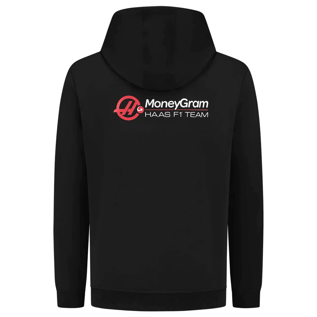 Haas Racing F1 Logo Hoodie Black - Rustle Racewears