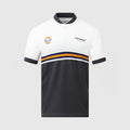 McLaren F1 Gulf white and charcoal grey polo shirt