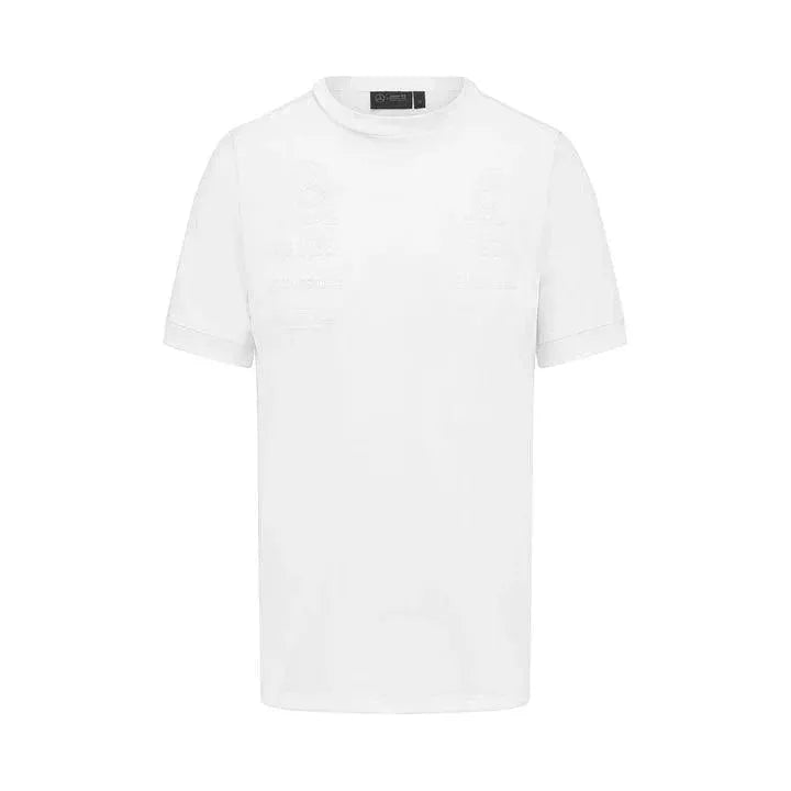 Mercedes Benz AMG Petronas F1 2023 Men's Team Stealth T-Shirt -Black/White/Green - Rustle Racewears
