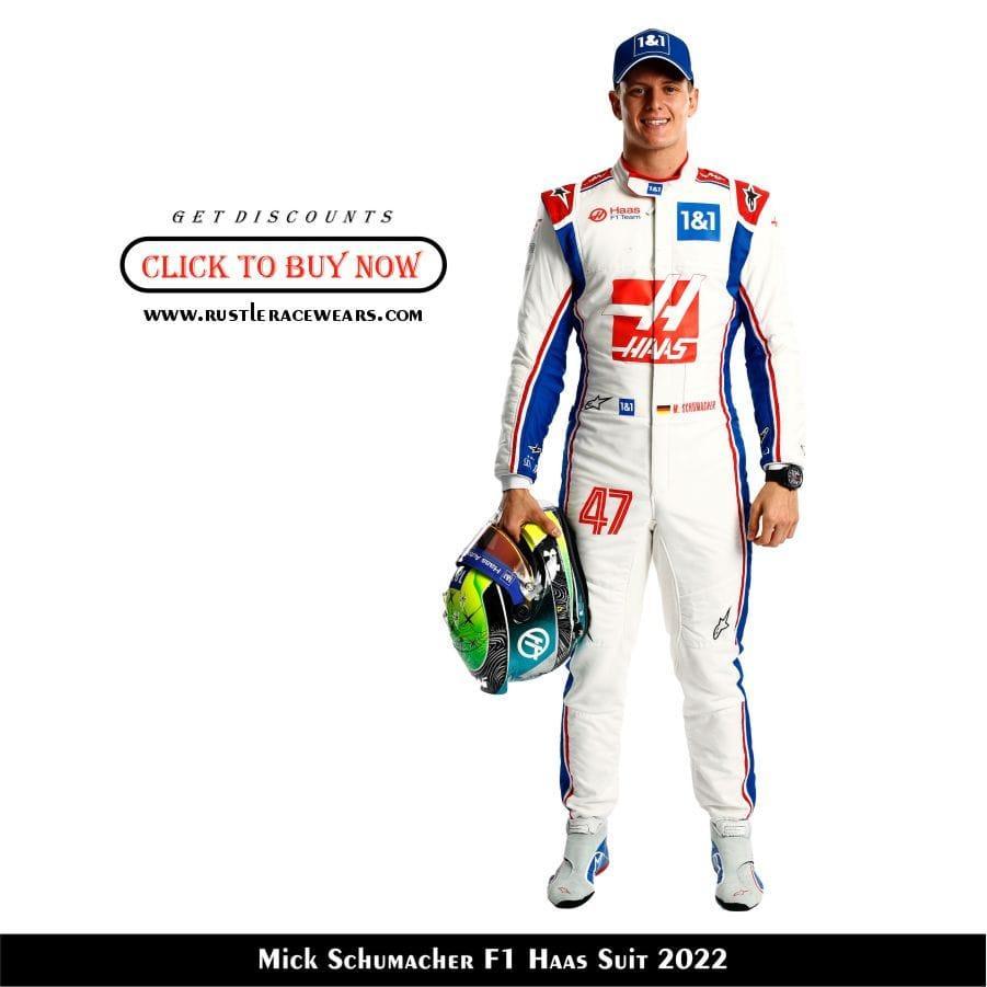 New Mick Schumacher F1 Haas Race Suit 2022 - Rustle Racewears