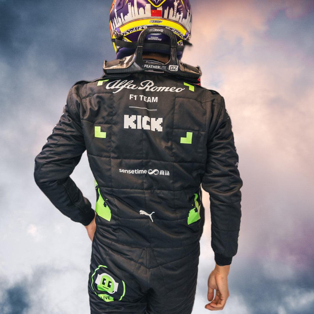 NEW VALTTERI BOTTAS 2023 ALFA ROMEO F1 TEAM KICK REPLICA RACE SUIT - BELGIAN GP - Rustle Racewears
