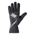 Black OMP RAIN-K karting gloves for wet weather racing