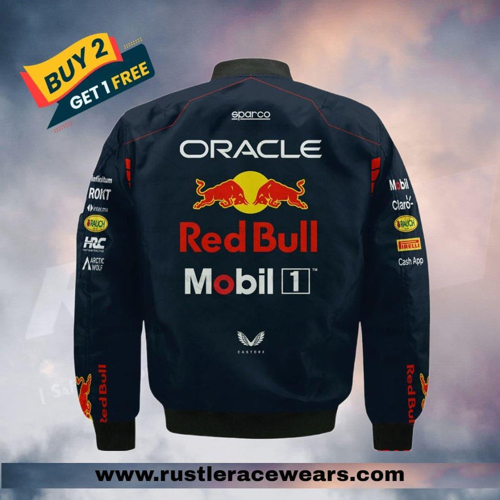 Oracle Red Bull Racing 2023 Team Max Verstappen Driver Bomber Jacket™ - Rustle Racewears