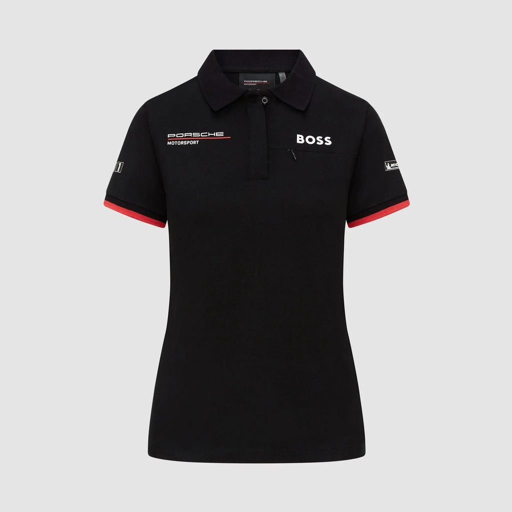 Porsche Motorsport Women's Team Polo Black - Rustle Racewears