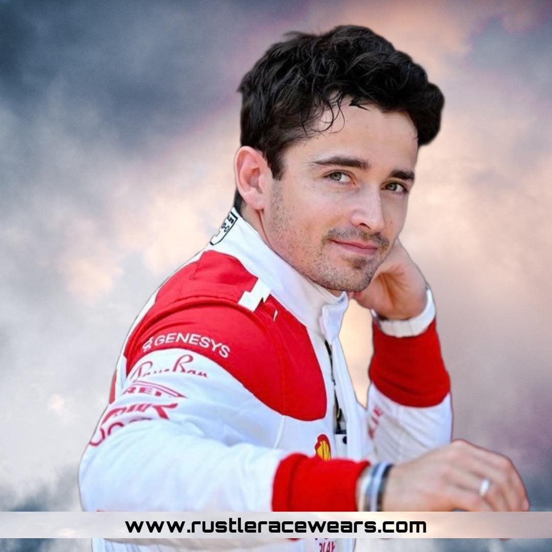 Scuderia Ferrari 2023 Team Charles Leclerc Special Edition Monaco GP Replica Race Suit - Rustle Racewears